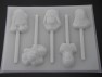 523sp Star Wonders Classic Chocolate or Hard Candy Lollipop Mold
